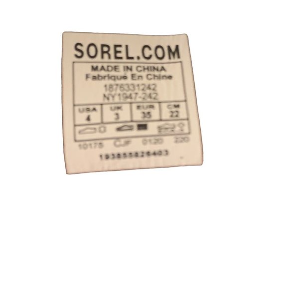 Sorel Joan of Attic Girls Wedge Suede Brown Boots Size 4 - Picture 6 of 6